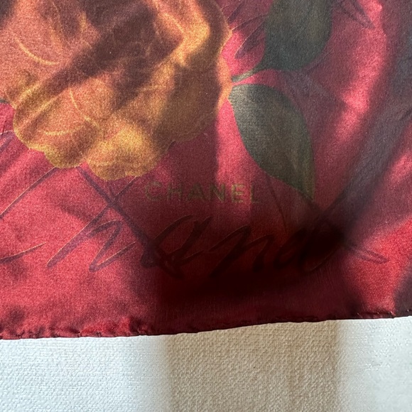 Chanel 100% Silk Scarf Authentic - Picture 3 of 6
